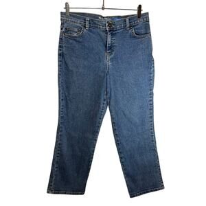 Style & Co Petite Women’s Denim Straight Leg Jeans Medium Wash Norm Core Casual